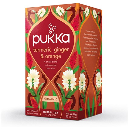 Pukka Turmeric Active Organic Tea Bags, Pack of 20