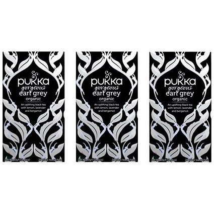 Pukka Gorgeous Earl Grey Fairtrade Tea, Pack of 20 - 3 for 2