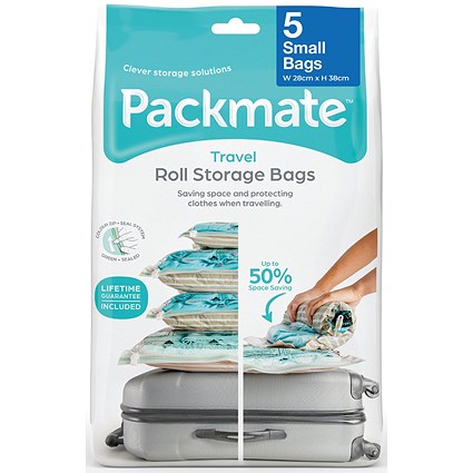 Packmate Small Roll Vacuum Storage Bags (Pack of 5)