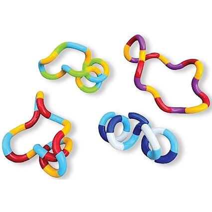 Playlearn Tangle Junior Fidget Toy/Puzzle Assorted Pack of 4