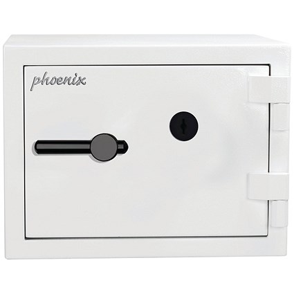 Phoenix Fortress High Security Safe Size 2 22L + Key Lock White SS1452K