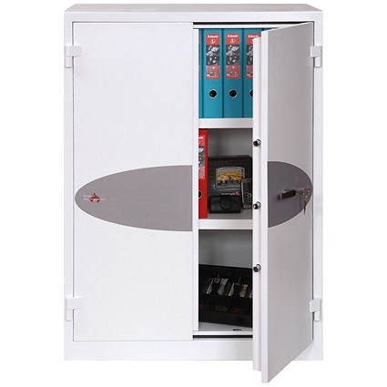 Phoenix Fire Ranger Steel Storage Cupboard, Fire and Burglary Resistant, 106kg, 359 Litre