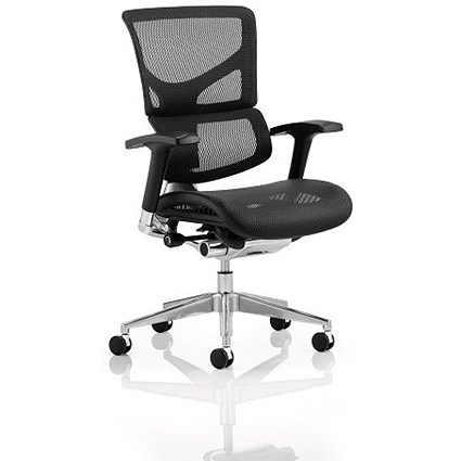Ergo- Dynamic Posture Chair, Black Frame, Mesh, Black, Built