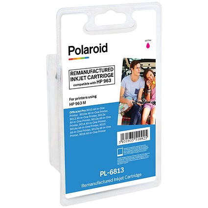 Polaroid Remanufactured Inkjet Cartridge Magenta For HP 3JA24AE 3JA24AE-COMP