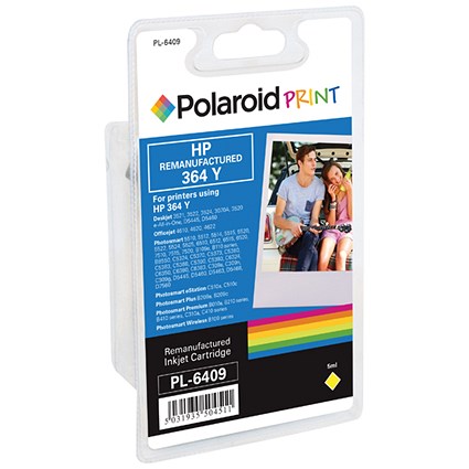 Polaroid HP 364 Yellow Ink Cartridge CB320EE