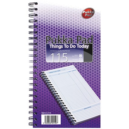 Pukka Pad Wirebound Things to Do Today Book 152x280mm