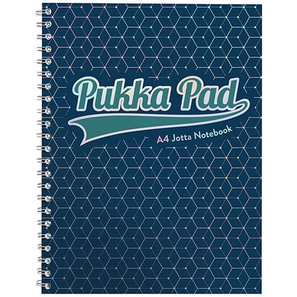 Pukka Glee Jotta Pad Dark Blue A4 (Pack of 3) Pukka Glee Jotta Pad Dark Blue A4 (Pack of 3)