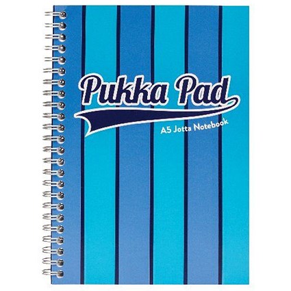 Pukka Pad Vogue Wirebound Jotta Pad A5 Blue (Pack of 3)