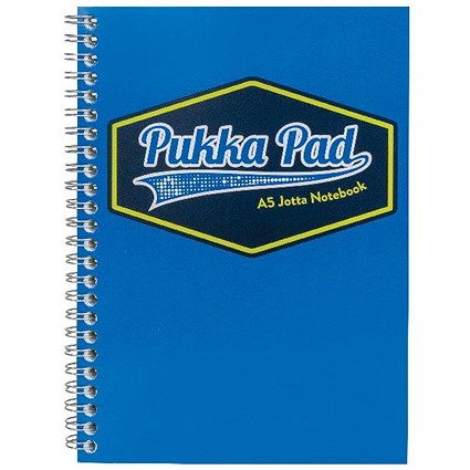 Pukka Pad Vision Wirebound Jotta Pad A5 Blue (Pack of 3)
