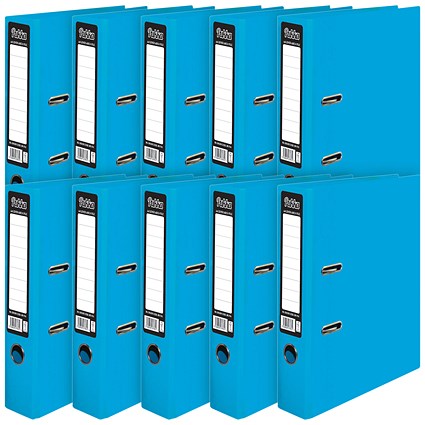 Pukka A4 Lever Arch Files, 75mm Spine, Board, Blue, Pack of 10