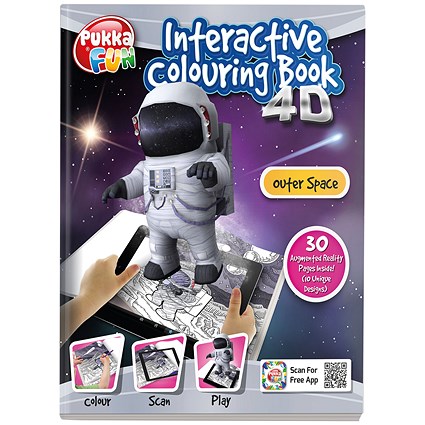 Pukka Fun Interactive Colouring Book 4D Outer Space
