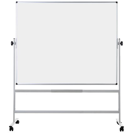Bi-Office BioFusion Mobile Revolving Magnetic Whiteboard, Lacquered Steel, 1500x1200mm