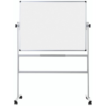 Bi-Office BioFusion Mobile Revolving Magnetic Whiteboard, Ceramic, 1500x1200mm