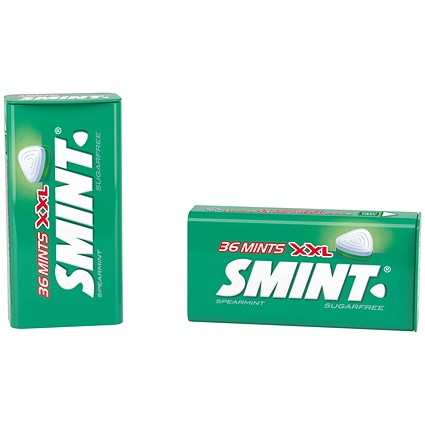 Smint XXL Sweet Spearmint Tins, 36 Mints Per Tin, Pack of 12