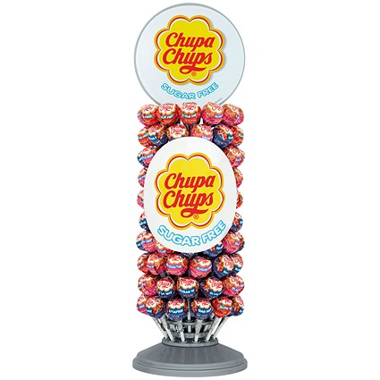 thumbnail interactive-video image 1 of 50 X Chupa Chups Sugar Free Lollies – Assorted Strawberry, Cherry, Cola – Exp 2025 1 of 5