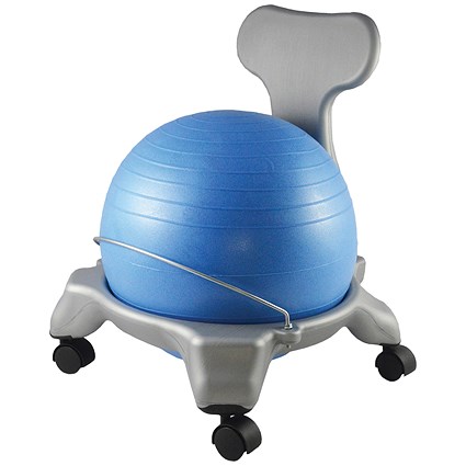 Balance Ball Fit Chair Junior 470x500x590mm Blue/Silver