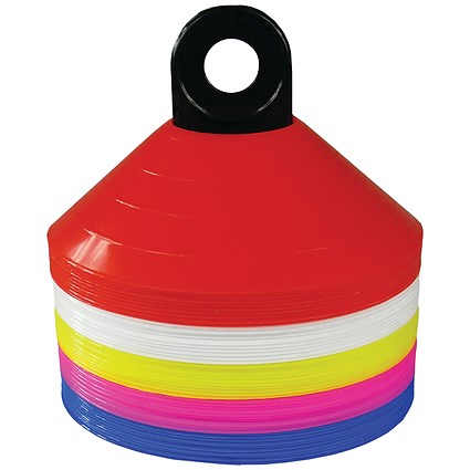 Lightweight Spacemarkers/Cones Plastic Assorted (Pack of 50)