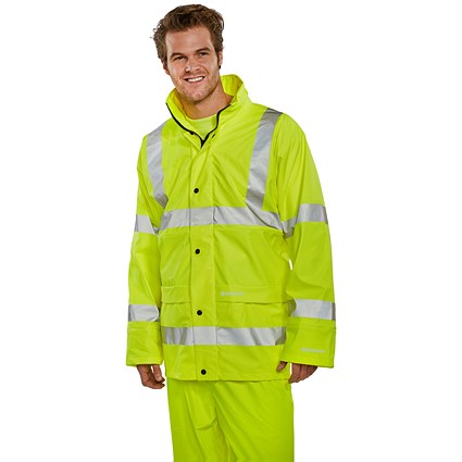 Beeswift Super B-Dri Breathable Jacket, Saturn Yellow, 3XL