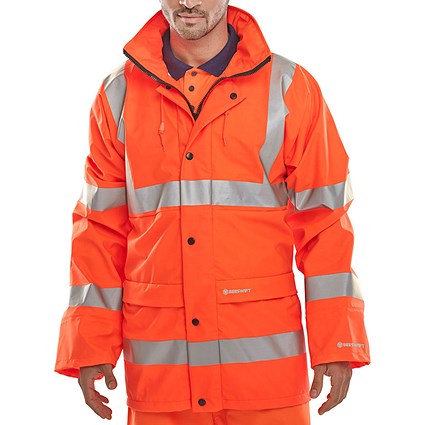 Beeswift Pu Jacket, Orange, 3XL