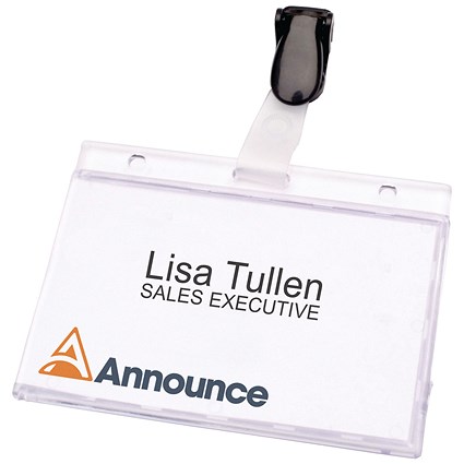 Announce Security Pass Holder, 60x90mm, Pack of 25