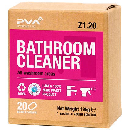 PVA Bathroom Cleaner Sachets - Pack of 20