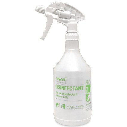PVA Virucidal Detergent Disinfectant Spray Bottle Only