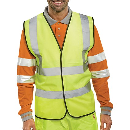 Hi Visibility EN ISO20471 Vest, Saturn Yellow, Medium