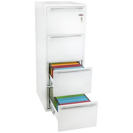 Phoenix Archivo Fire File Filing Cabinet, 4 Drawer, Key Lock