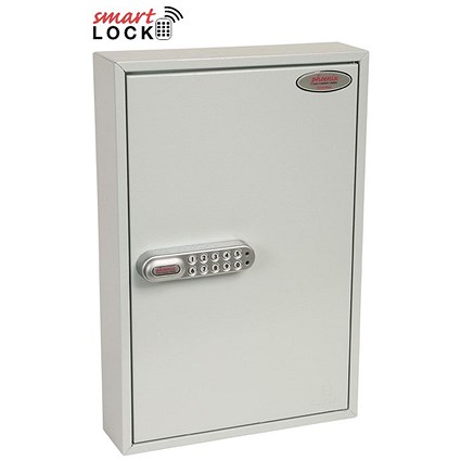 Phoenix Commercial 64 Hook Key Cabinet, Net Code Electronic Lock.