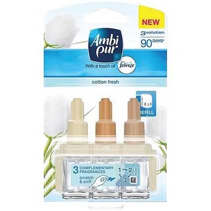 Ambi Pur 3volution Cotton Fresh Refill, 20ml Ambi Pur 3volution Cotton Fresh Refill, 20ml