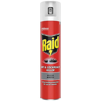 Raid Ant and Cockroach Killer Aerosol 300ml Pack of 6