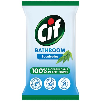 Cif Bio Bath Wipes 80 Sheets (Pack of 6)