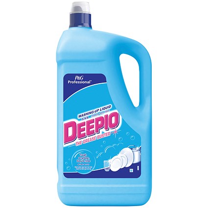 Deepio Washing Up Liquid Detergent, 5 Litres, Pack of 2