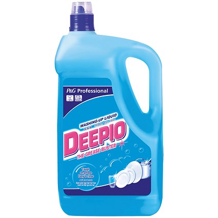 Deepio Professional Washing Up Liquid 5 Litre (Pack of 2)