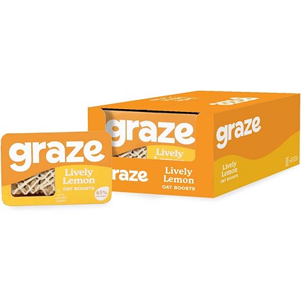 Graze Lively Lemon Oat Boosts Punnet, Pack of 9