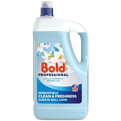Bold Professional Laundry Liquid Lotus Water Lily 110 Wash 5 Litres (Pack of 2)
