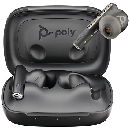 Poly Voyager Free 60 UC M Carbon Black Earbuds +BT700 USB-A Adapter +Basic Charge Case 7Y8L7AA