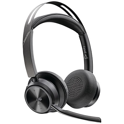 Poly Voyager Focus 2 Microsoft Teams Certified USB-C-C Headset +USB-C/A Adapter 9T9J4AA#AC3