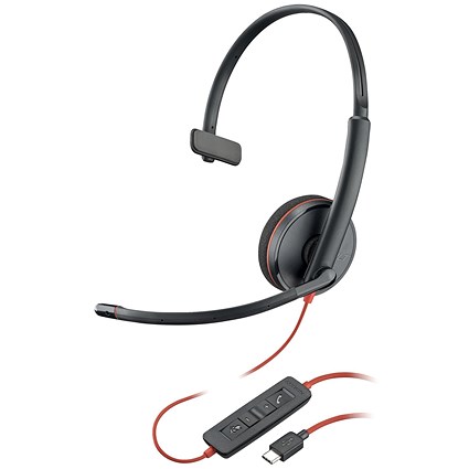 Poly Blackwire C3210 Monaural UC USB-C/A Headset Bulk 8X2J8A6