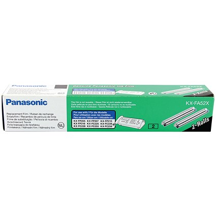 Panasonic KX-FA52X Black Thermal Transfer Roll - Twinpack