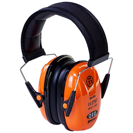 Beeswift Qed Headband Ear Defenders, Orange Beeswift Qed Headband Ear Defenders, Orange