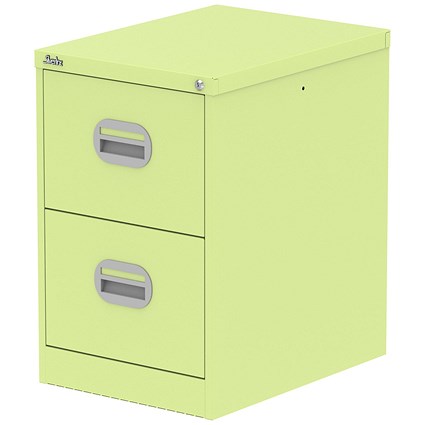 Qube 2 Drawer Filing Cabinet Chlorophyll