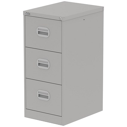 Qube 3 Drawer Filing Cabinet Goose Grey