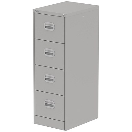 Qube 4 Drawer Filing Cabinet Goose Grey