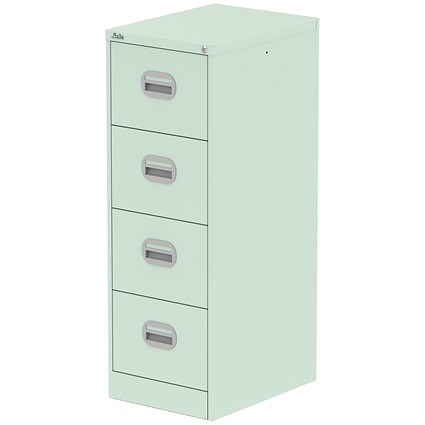 Qube 4 Drawer Filing Cabinet Peppermint Green
