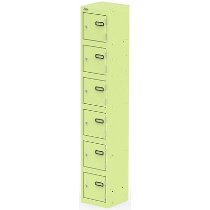 Qube Locker 6 Door 1800mm High Chlorophyll