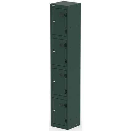Qube Locker 4 Door 1800mm High British Racing Green