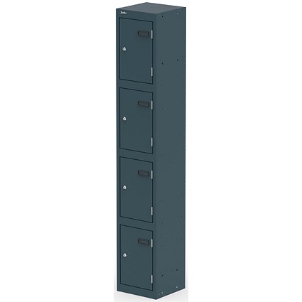 Qube Locker 4 Door 1800mm High Ocean Cobalt