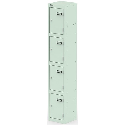 Qube Locker 4 Door 1800mm High Peppermint Green