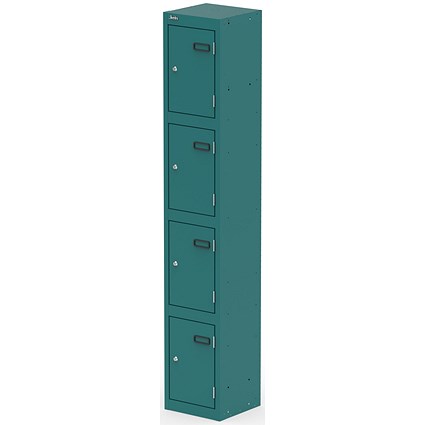Qube Locker 4 Door 1800mm High Verdigris